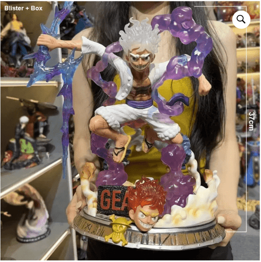 LUFFY GEAR 5 DOUBLE HEAD PREMIUM BIG FIGURE  37CM (BLISTER+BOX)