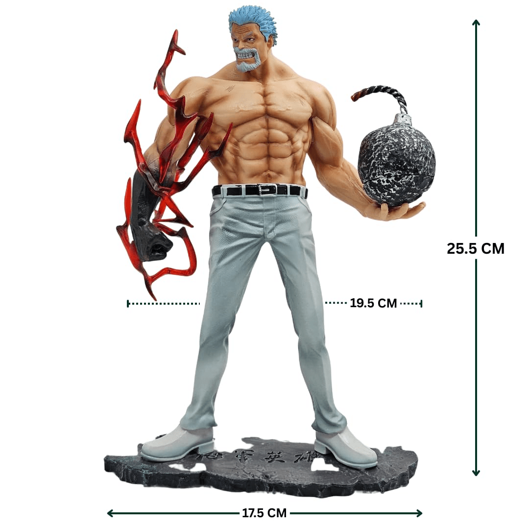 MONKEY D. GARP 25CM ACTION FIGURE WHITE  WITH BOX