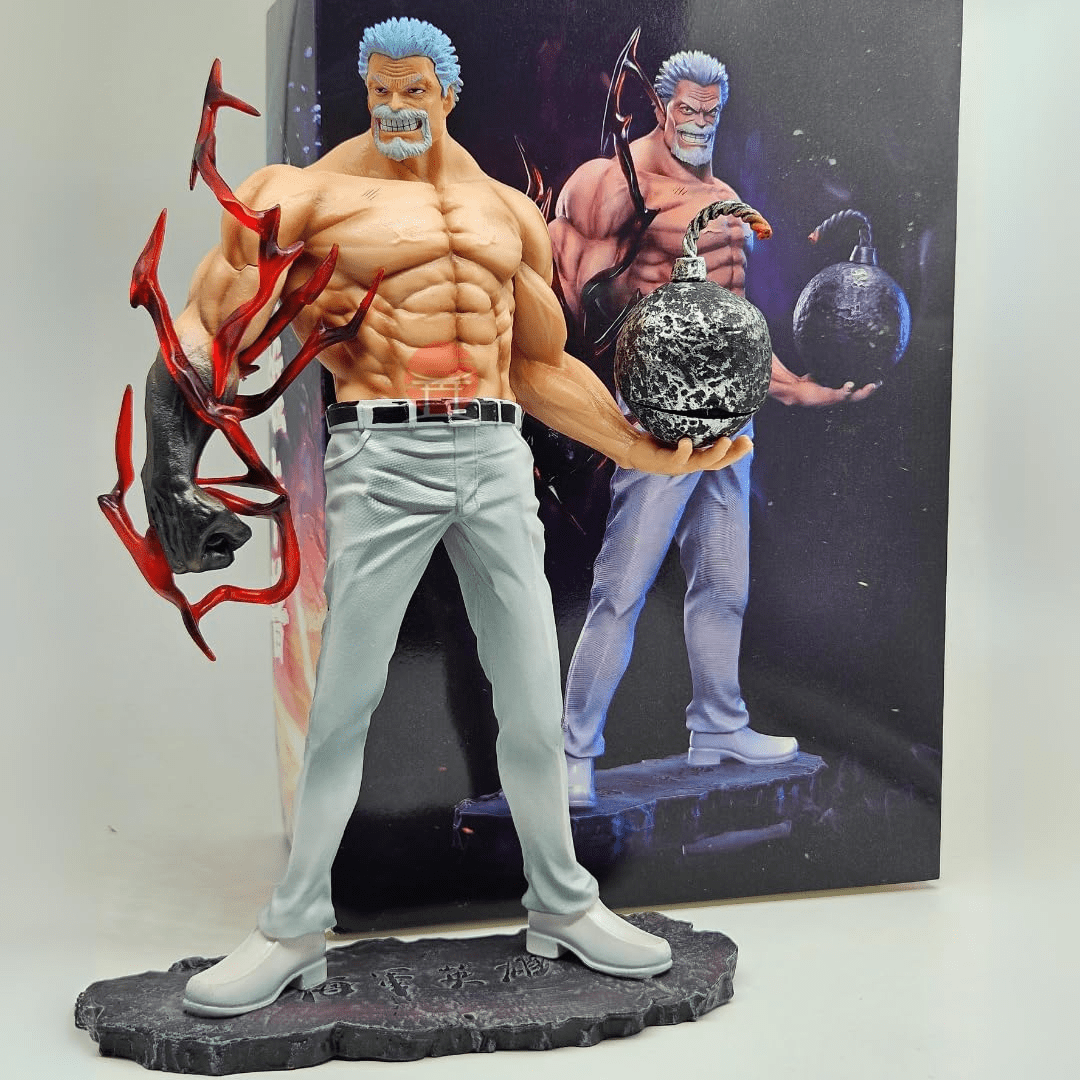 MONKEY D. GARP 25CM ACTION FIGURE WHITE  WITH BOX