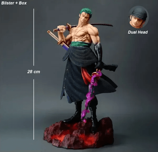 ZORO DOUBLE HEAD 28CM STANDING FIGURE