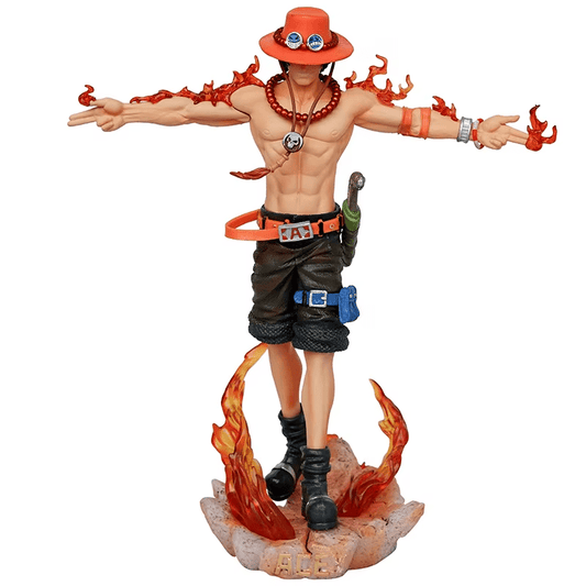 Anime PVC Activity Figures-27.5cm Portgas D Ace Base Light-Up